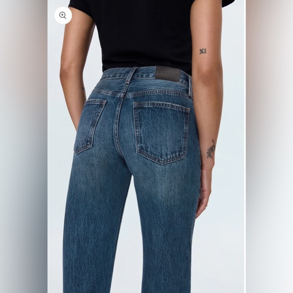 NWT Pistola Lexi Jean Mid Rise Bowed Straight Leg Artisan Wash Sz 27 - Picture 3 of 9